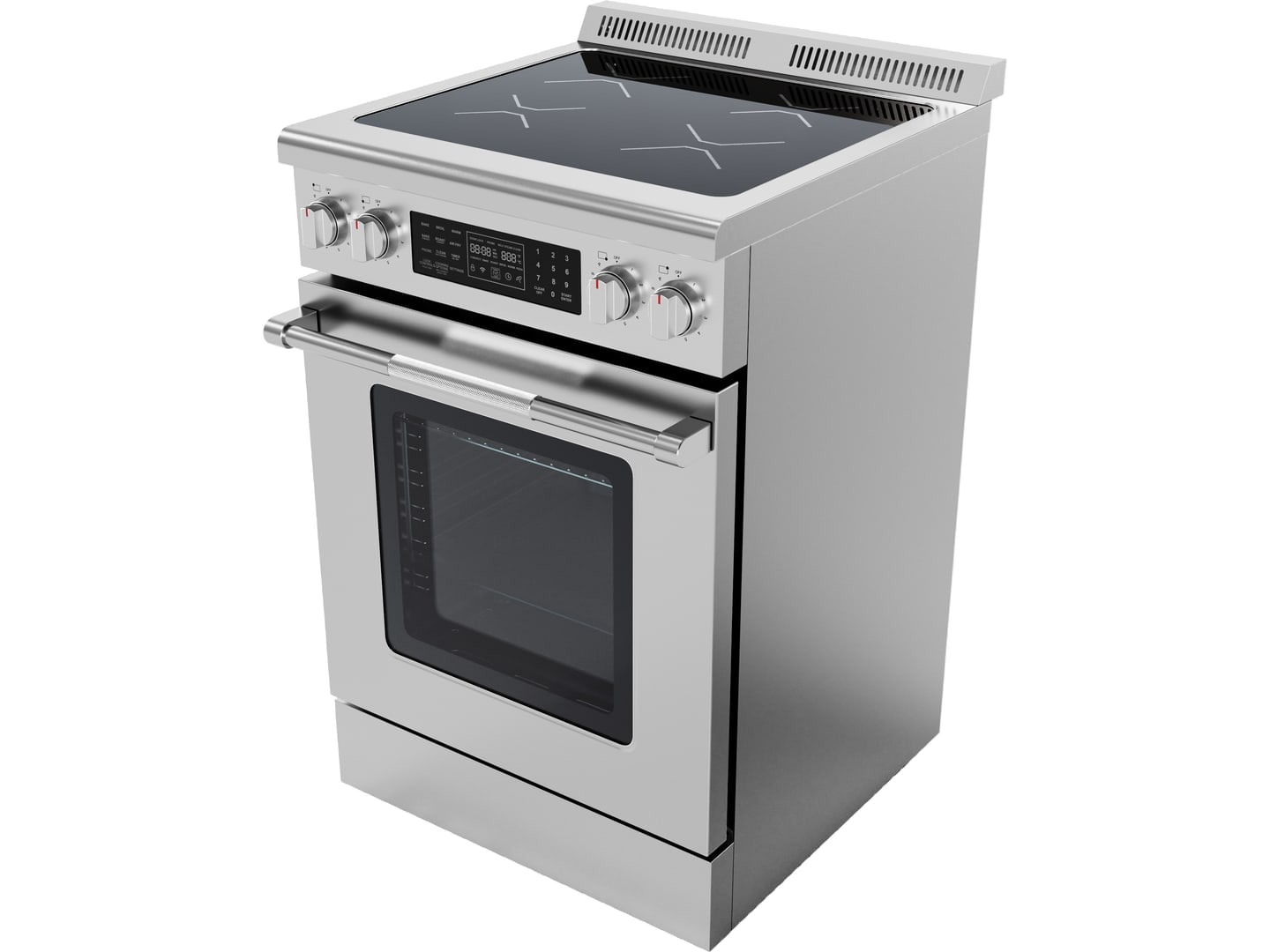 24" Induction Range with Touch Oven Control application visual